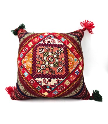 Capa de almofada Kilim Verni (Sumak) Moghan: arte oriental feita à mão